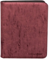 Ultra Pro 9-Pocket Suede Collection Pro-Binder - Ruby