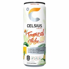 Celsius Tropical Vibe Sparkling Starfruit Pineapple Edition 12 oz