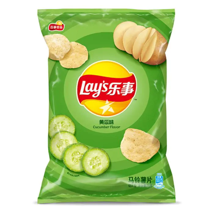 Lays Potato Chips Cucumber Flavor 70g