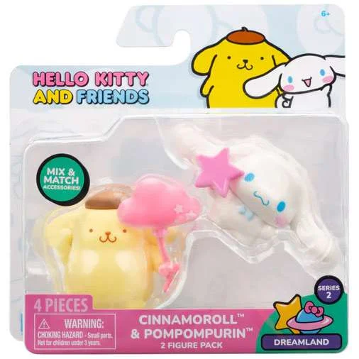 Hello Kitty and Friends Cinnamoroll & Pompompurin 2-Figure Pk