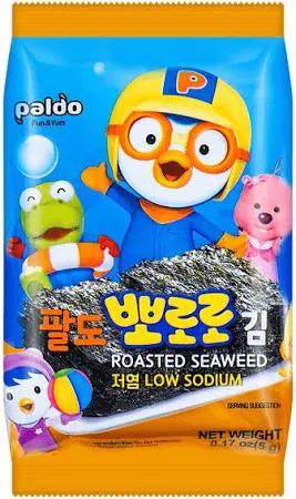 Paldo Roasted Seaweed Low Sodium