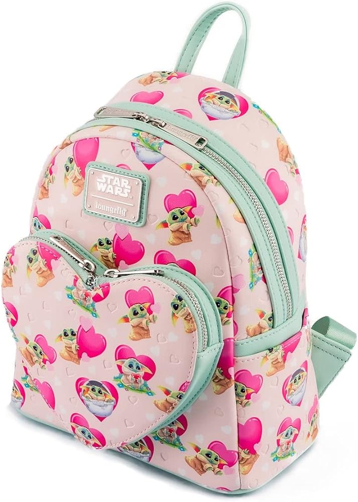 Loungefly Mandalorian Grogu Valentines Backpack