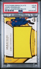 2018 PANINI IMMACULATE IMMACULATE STANDARD RELICS #ISJR JAMES RODRIGUEZ IMCLT. STANDARD RELICS PSA 9