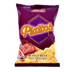 Jack 'n Jill Piattos Roast Beef Flavored Potato Crisps 3.0 oz
