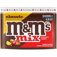 M&M's Mix Classic (Peanut & Peanut Butter & Milk Chocolate) Sharing Size 8.30 oz
