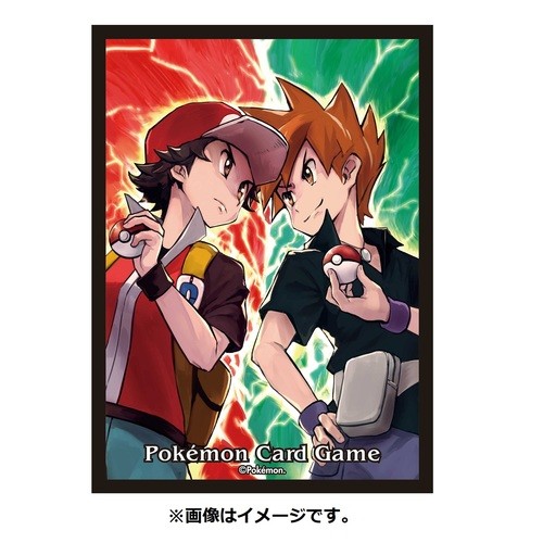 Pokemon Japanese Sleeves - Red & Green