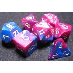 Gemini Blue-Purple / Gold 7 Dice Set - CHX26428