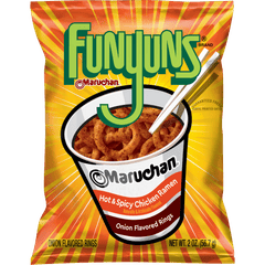 Funyuns Onion Flavored Rings Hot & Spicy Chicken Ramen Flavor 2 oz