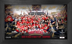 Florida Panthers 2025 Stanley Cup Champions Tradition Signature Frame