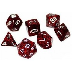 Speckled Silver Volcano 7 Dice Set - CHX25344