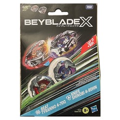 Beyblade X - Beat Tyranno 4-70Q & Knife Shinobi 4-80HN (2-Pack)