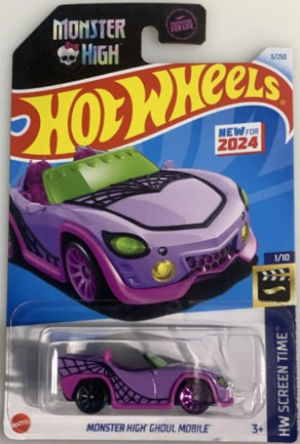 Hot Wheels Monster High Ghoul Mobile (Purple & Pink)