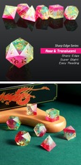 DAD622 Sharp Edge Dice Set (7pcs) [Tourmaline]