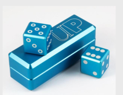 Gravity Dice (Cobalt) | D6 Dice Set (2)