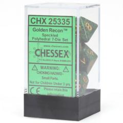 CHX25335 - Speckled Golden Recon 7 Dice Set