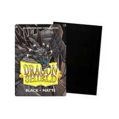 Dragon Shield - Japanese Size Matte Sleeves - Black (60ct)