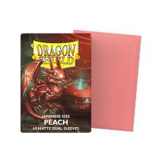 Dragon Shield - Japanese Size Dual Matte Sleeves - Peach (60ct)