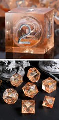 DAD644 Liquid Core Dice Set (7pcs) [Peach]