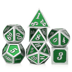 DAD673 Metal & Enamel Dice Set (7pcs) [Recycle]