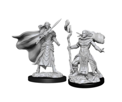 Magic Unpainted Minis: 90279 Elf Fighter & Cleric