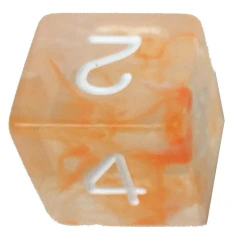 Set of 8d6 Dice - Diffusion Koi Pond w/ White