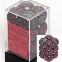 CHX25707- Dice d6 Set: Space - 16mm (12) Block of Dice