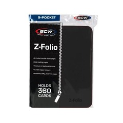 BCW - Z-folio 9pk Binder - Black