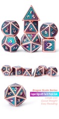 DAD570 Metal & Enamel Dice Set (7pcs) [Mermaid]