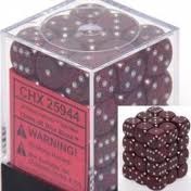 CHX25944 - Dice d6 Set: Silver Volcano - 12mm Six Sided Die (36) Block of Dice