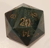 35mm Giant Bloodstone d20