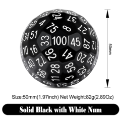 DAD322 - D100 Dice [Black]