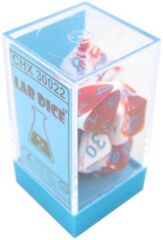 CHX30022 - Red-White/blue 7 dice set