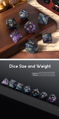 DAD827 - Gemstone Dice Set (7pcs) [Fluorite (Natural)]