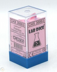 CHX30003 - Lustrous - Pink/Blue - Polyhedral 7-Die Set