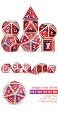 DAD594 Metal & Enamel Dice Set (7pcs) [Scallop]