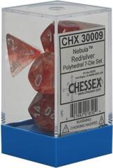 CHX30009 - Nebula - Red & Silver Luminary - Polyhedral 7-Die Set