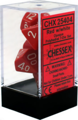 CHX25414 - Red W/ Black 7 Dice Set