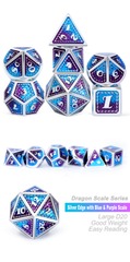 DAD593 Metal & Enamel Dice Set (7pcs) [Dragonfly]