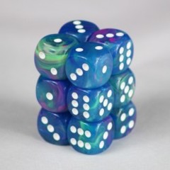 CHX27746 - Waterlily - 16mm Six Sided Die (12) Block of Dice