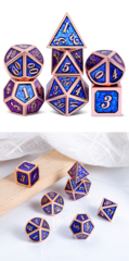 DAD581 - Metal & Enamel Dice Set (7pcs) [Babylon]