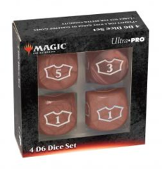 Ultra Pro - Deluxe 22MM Red Mana Loyalty Dice Set for Magic: The Gathering