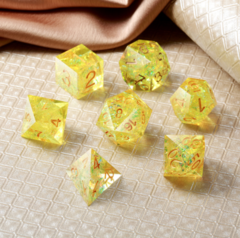 DAD606 - Sharp Edge Dice Set (7pcs) [Canary]