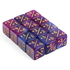 DAD077 - Positive Dice Counters [Purple] (12pcs)