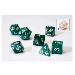 SIRIUS DICE PEARL GREEN 7 DIE SET