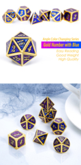 DAD582 - Metal & Enamel Dice Set (7pcs) [Stargazer]