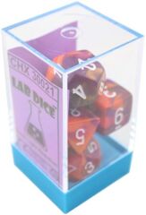 CHX30021 - Orange-Purple/white 7 dice set