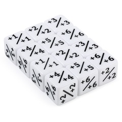 DAD075 - Positive Dice Counters [White] (12pcs)