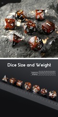 DAD630 Sharp Edge Dice Set (7pcs) [Cola]