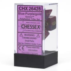 CHX26428 - Gemini Polyhedral 7-Die Set Blue-Purple/Gold