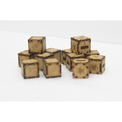 12 Chemical and Wooden Containers Pack